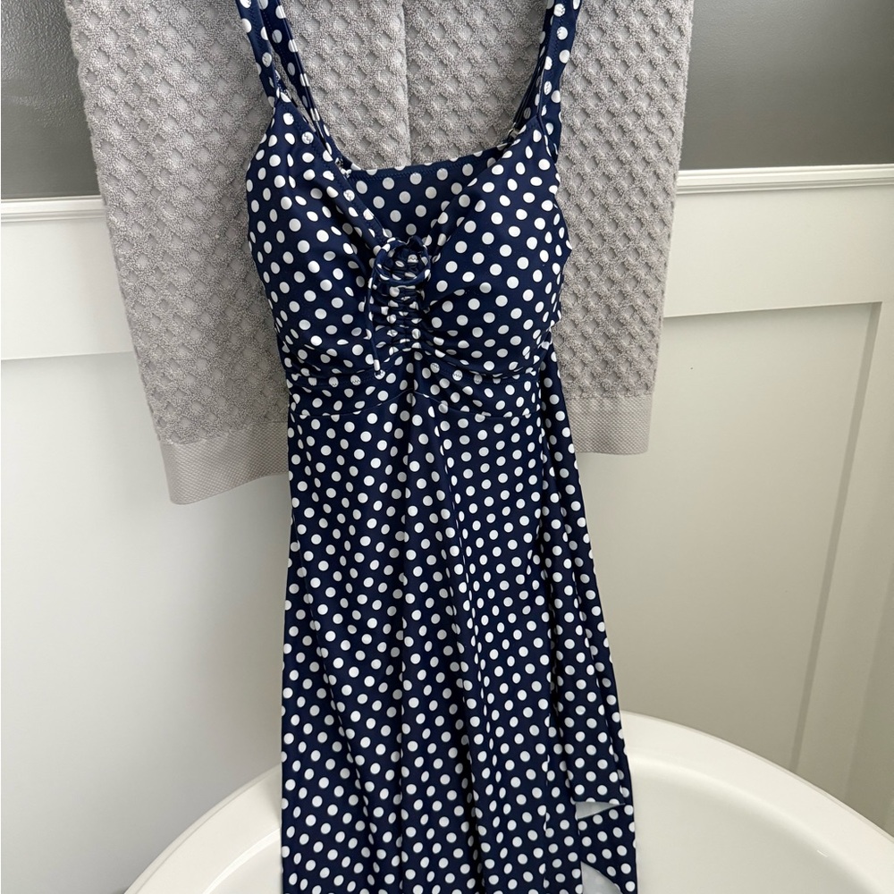 Polka Dot One Piece Swim Dress